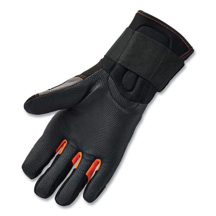 ProFlex 9012 Certified AV Gloves + Wrist Support, EN388: 2121X, 15.5" Long, XX-Large, Black, Pair