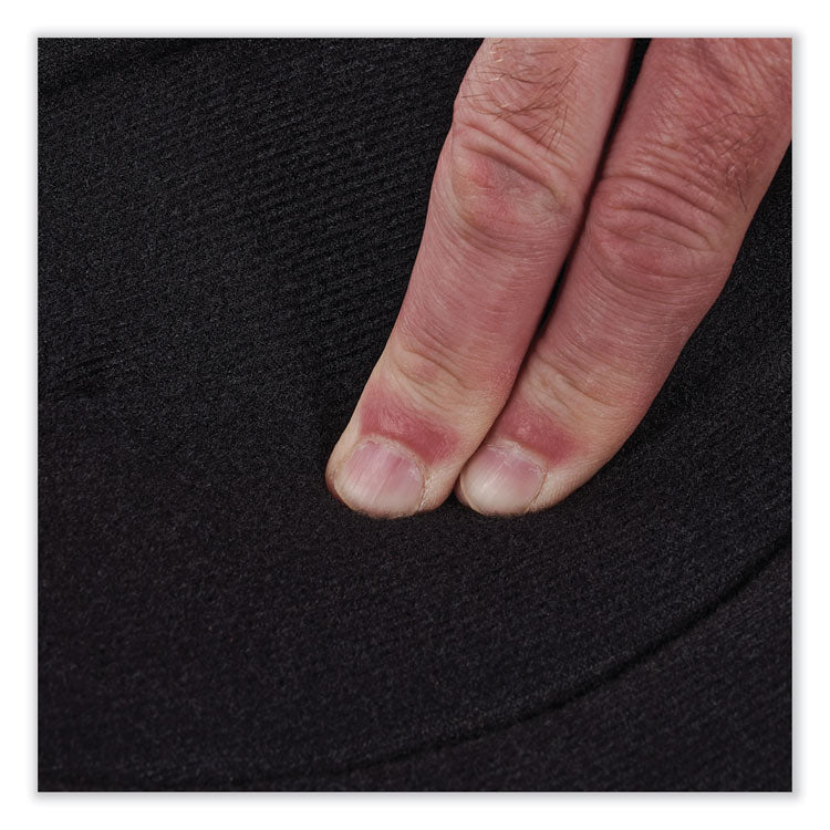 ProFlex 335HL Slip-Resistant Black Rubber Cap Knee Pads, Hook and Loop Closure, Pair