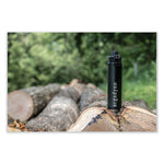 Chill-Its 5152 Insulated Stainless Steel Water Bottle, 25 oz, Metal, Black