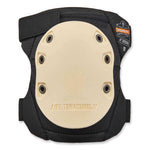 ProFlex 325HL Non-Marring Rubber Cap Knee Pads, Hook and Loop Closure, One Size Fits Most, Tan Cap, Pair