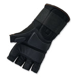 ProFlex 910 Half-Finger Impact Gloves + Wrist Support, EN388: 1121X, 13" Long, XX-Large, Black, Pair