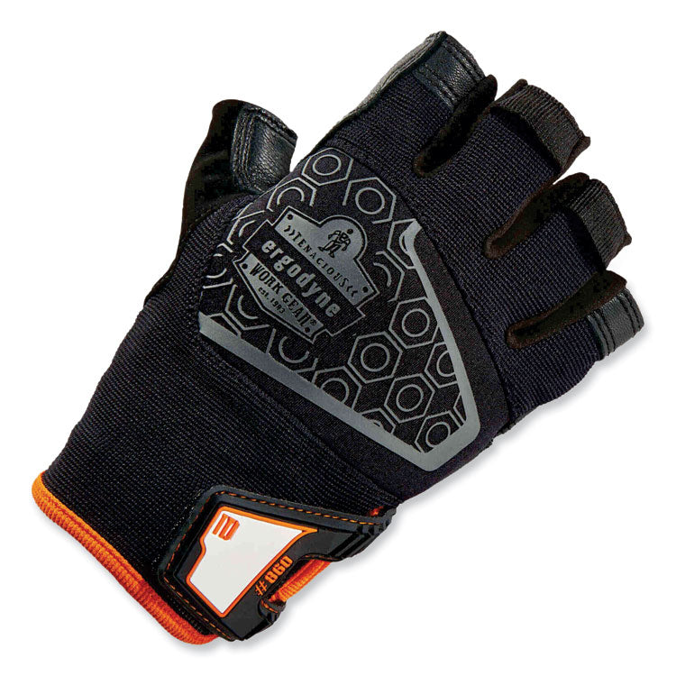 ProFlex 860 Heavy Lifting Utility Gloves, EN388: 2101X, 10" Long, Small, Black, Pair