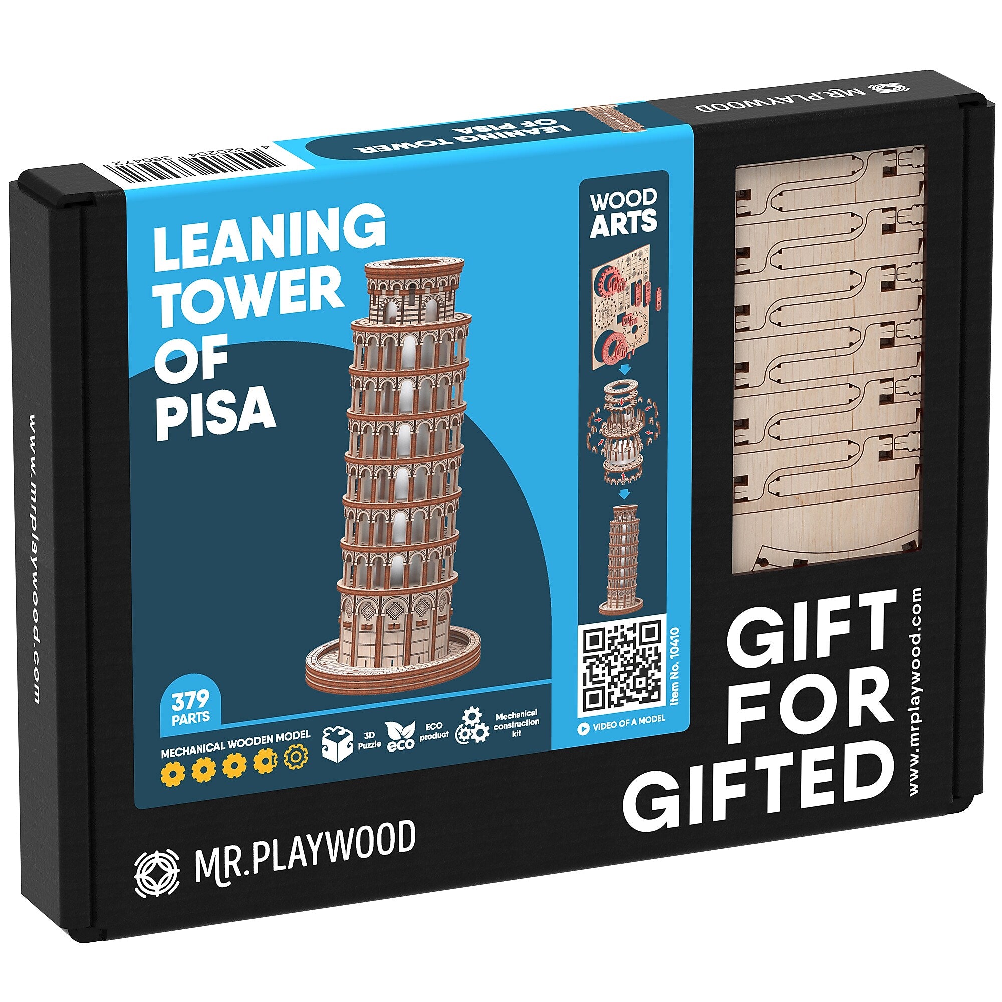 Mr.Playwood Leaning Tower of Pisa 3D Wooden STEM Model, 379 Pieces/Set (AVRAV1612401)