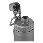 Chill-Its 5152 Insulated Stainless Steel Water Bottle, 25 oz, Metal, Black