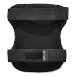 ProFlex 335HL Slip-Resistant Black Rubber Cap Knee Pads, Hook and Loop Closure, Pair