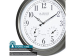 La Crosse Technology Atomic Analog Clock with Temperature and Humidity, 18"Dia. (404-00237)
