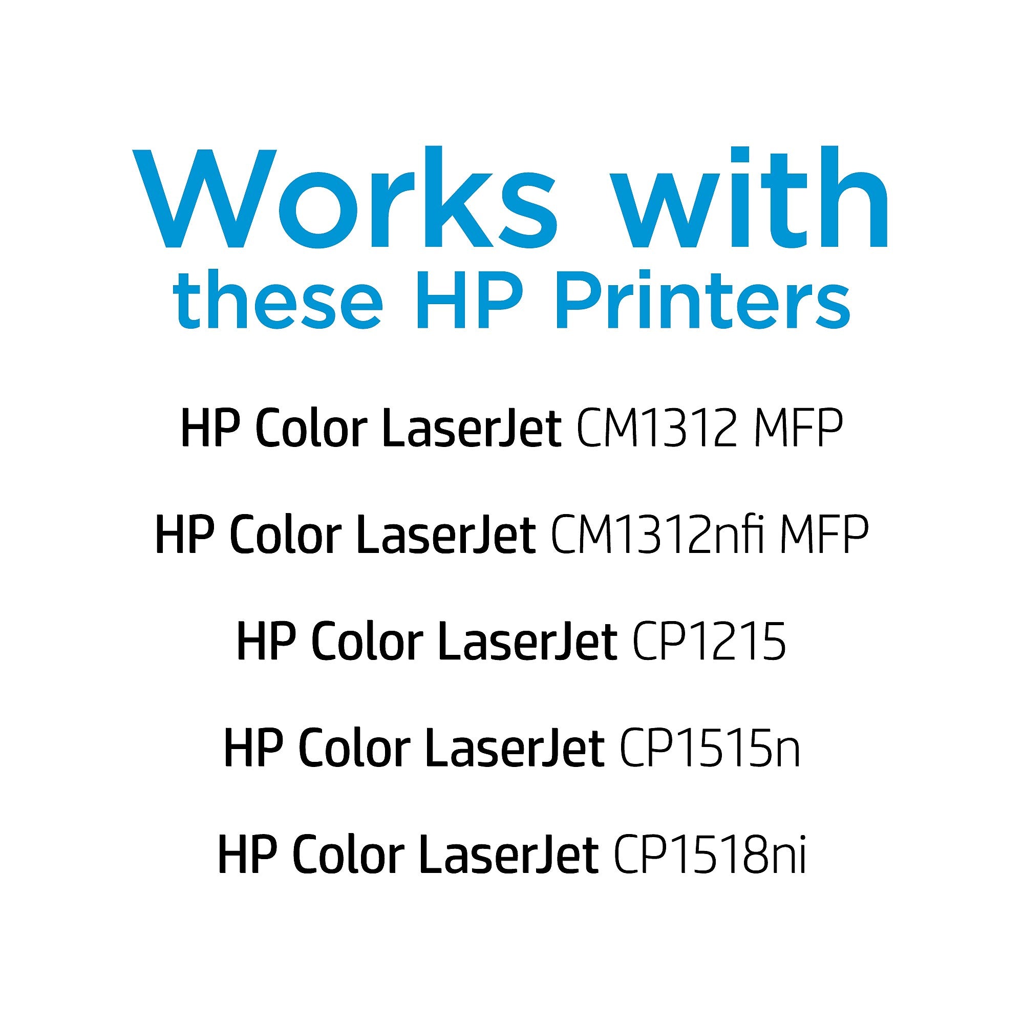 HP 125A Cyan Standard Yield Toner Cartridge, Prints Up to 1,400 pages (CB541A)