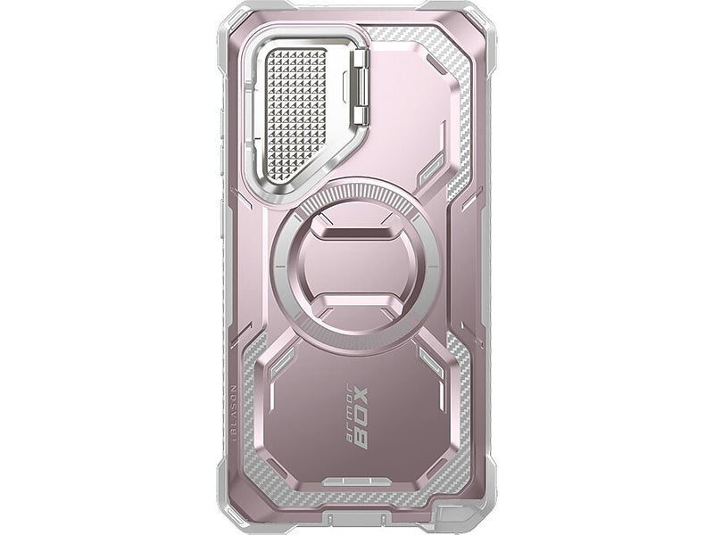 i-Blason Armorbox MagSafe Rugged Case for Samsung Galaxy S24 Ultra, Shock-Absorbing, Rose Gold