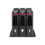Dixie Ultra Triple Pack SmartStock Series-W Plastic Cutlery Dispenser, Black, 3/Carton (SSW3D85)