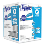 Zipper Freezer Bags, 32 oz, 7" x 7.75", Clear, 300/Carton