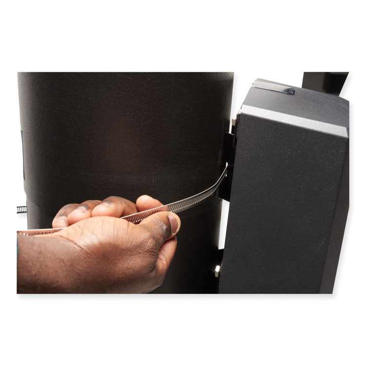 CS4 All-Weather Dispenser Pole Bracket, Silver