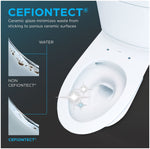 Toto Aquia 0.9 gal. Gravity Flush Toilet, Cotton (CST446CEMFGN#01)