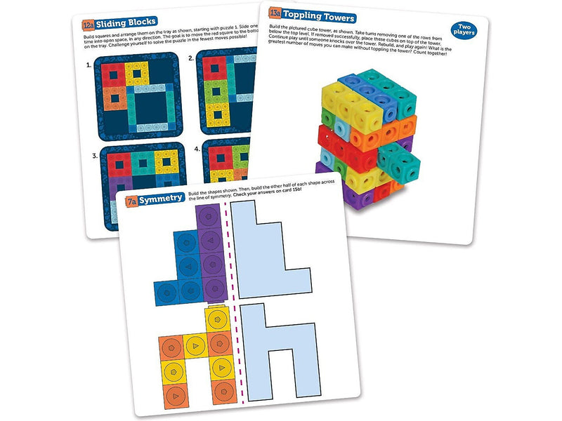 Learning Resources MathLink Cubes Brain Puzzle Challenge (LER9336)