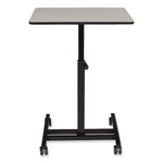 Sit-Stand Student's Desk, 20.75" x 26" x 27.75" to 44.5", Gray Nebula