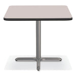 Cafe Table, 36w x 36d x 30h, Square Top/X-Base, Gray Nebula Top, Gray Base