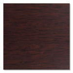 Cafe Table, 36" Diameter x 36h, Round Top/X-Base, Mahogany Top, Gray Base