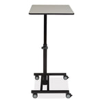 Sit-Stand Student's Desk, 20.75" x 26" x 27.75" to 44.5", Gray Nebula