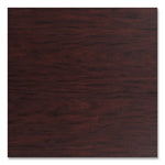 Cafe Table, 36" Diameter x 42h, Round Top/Base, Mahogany Top, Gray Base