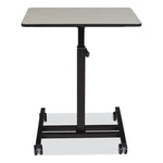 Sit-Stand Student's Desk, 20.75" x 26" x 27.75" to 44.5", Gray Nebula