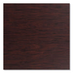 Cafe Table, 36w x 36d x 30h, Square Top/X-Base, Mahogany Top, Gray Base