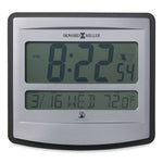 Nikita Wall Clock, Silver/Charcoal Case, 8.75" x 8", 2 AA (sold separately)