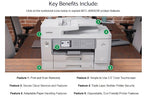 Brother INKvestment Tank MFC-J6955DW Wireless Color Inkjet Printer, All-In-One Supertank, Print, Scan, Copy, Fax