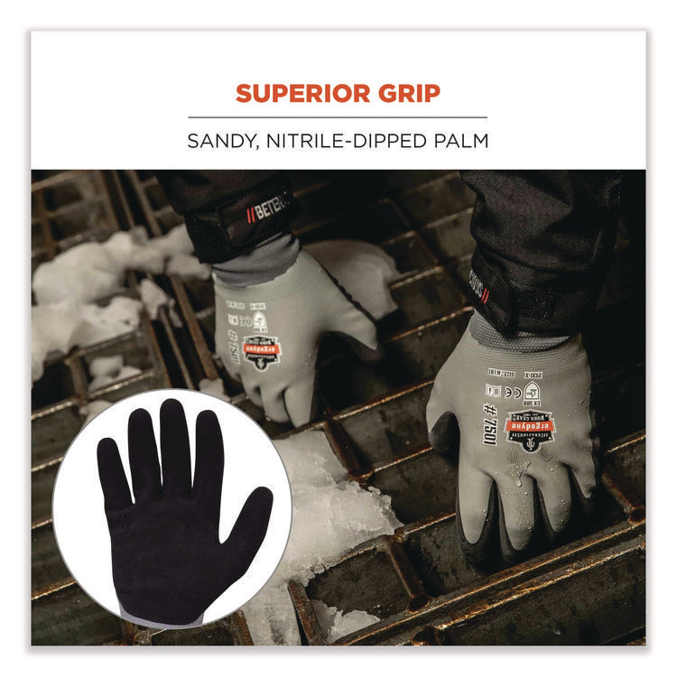 ProFlex 7501 Coated Waterproof Winter Gloves, EN388: 2131X, 11" Long, XX-Large, Gray, Pair