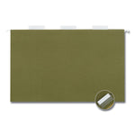 Hanging File Folders, Legal Size, 1/5-Cut Tabs, Standard Green, 50/Carton