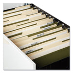 Hanging File Folders, Legal Size, 1/5-Cut Tabs, Standard Green, 50/Carton