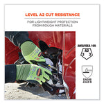 ProFlex 7022-CASE ANSI A2 Coated CR Gloves DSX, EN388: 4342B, 10.5" Long, XX-Large, Lime, 144 Pairs/Carton