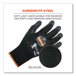 ProFlex 7001-CASE Nitrile Coated Gloves, EN388: 4121X, 8.25" Long, Small, Black, 144 Pairs/Carton