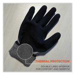 ProFlex 7501-CASE Coated Waterproof Winter Gloves, EN388: 2131X, 11" Long, X-Large, Gray, 144 Pairs/Carton