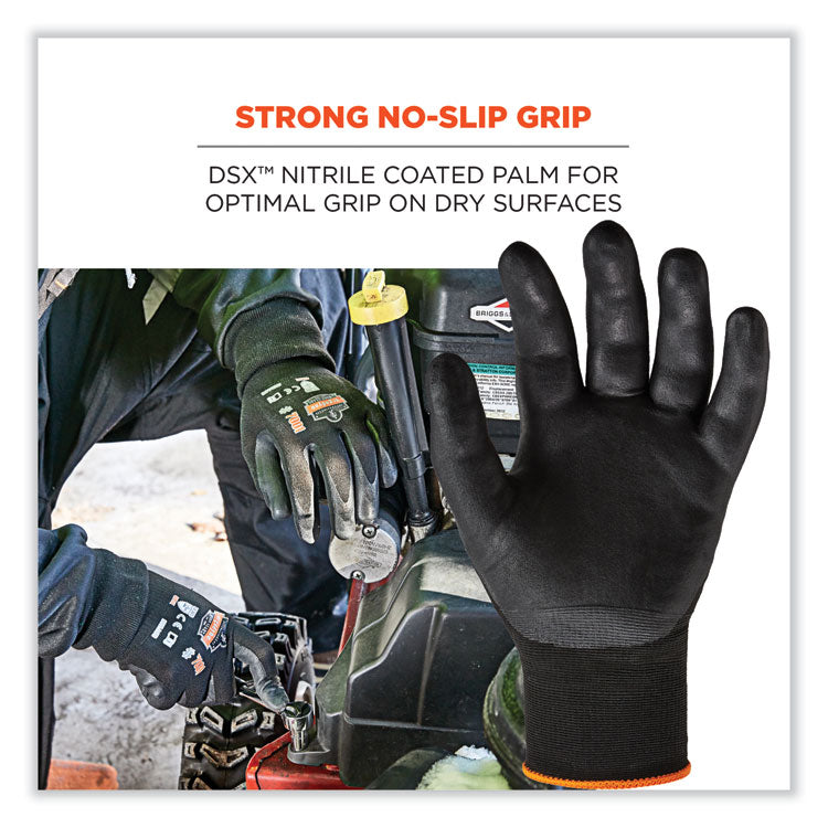 ProFlex 7001 Nitrile-Coated Gloves, EN388: 4121X, 9.25" Long, X-Large, Black, Pair