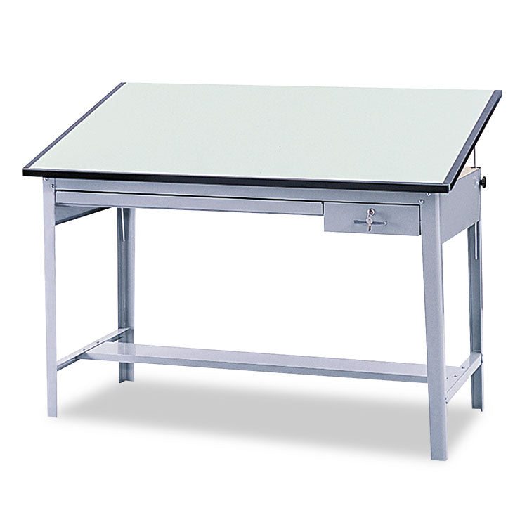 Precision Drafting Table Top, Rectangular, 72w X 37.5d, Green