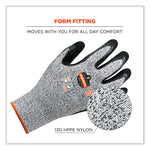ProFlex 7031-CASE ANSI A3 Nitrile-Coated CR Gloves, EN388: 4X42C, 10" Long, X-Large, Gray, 144 Pairs/Carton