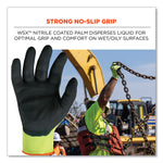 ProFlex 7021-CASE Hi-Vis Nitrile Coated CR Gloves, EN388: 4342B, 8.5" Long, Small, Lime, 144 Pairs/Carton