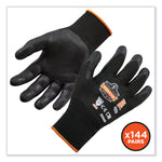 ProFlex 7001-CASE Nitrile Coated Gloves, EN388: 4121X, 8.25" Long, Small, Black, 144 Pairs/Carton