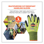 ProFlex 7022-CASE ANSI A2 Coated CR Gloves DSX, EN388: 4342B, 10.5" Long, XX-Large, Lime, 144 Pairs/Carton