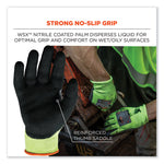 ProFlex 7041-CASE ANSI A4 Nitrile Coated CR Gloves, EN388: 4X42D, 10" Long, Medium, Lime, 144 Pairs/Carton