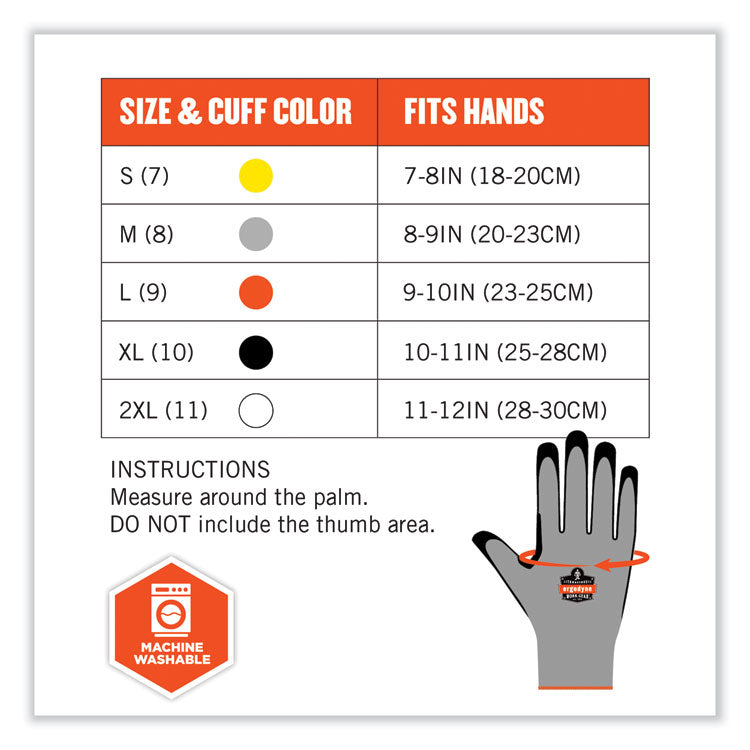 ProFlex 7031-CASE ANSI A3 Nitrile-Coated CR Gloves, EN388: 4X42C, 10" Long, X-Large, Gray, 144 Pairs/Carton