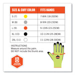 ProFlex 7021-CASE Hi-Vis Nitrile Coated CR Gloves, EN388: 4342B, 8.75" Long, Medium, Lime, 144 Pairs/Carton