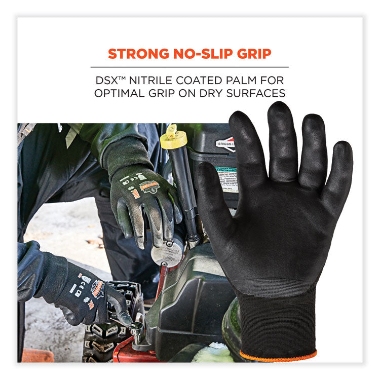 ProFlex 7001-CASE Nitrile Coated Gloves, EN388: 4121X, 9.25" Long, XX-Large, Black, 144 Pairs/Carton