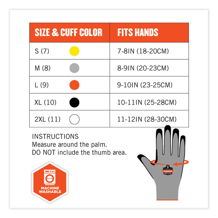 ProFlex 7031-CASE ANSI A3 Nitrile-Coated CR Gloves, EN388: 4X42C, 10.5" Long, XX-Large, Gray, 144 Pairs/Carton