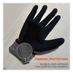 ProFlex 7551 ANSI A5 Coated Waterproof CR Gloves, EN388: 4X43E, 10" Long, Medium, Orange, Pair