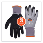 ProFlex 7501-CASE Coated Waterproof Winter Gloves, EN388: 2131X, 10.5" Long, Large, Gray, 144 Pairs/Carton