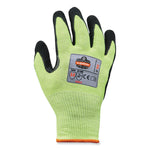 ProFlex 7041 ANSI A4 Nitrile-Coated CR Gloves, EN388: 4X42D, 10" Long, Small, Lime, Pair