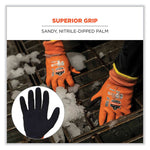 ProFlex 7551 ANSI A5 Coated Waterproof CR Gloves, EN388: 4X43E, 11" Long, XX-Large, Orange, Pair