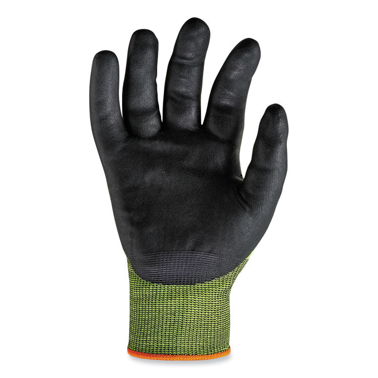 ProFlex 7022-CASE ANSI A2 Coated CR Gloves DSX, EN388: 4342B, 9.75" Long, X-Large, Lime, 144 Pairs/Carton