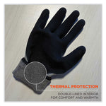 ProFlex 7501-CASE Coated Waterproof Winter Gloves, EN388: 2131X, 10.5" Long, Large, Gray, 144 Pairs/Carton