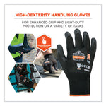 ProFlex 7001-CASE Nitrile Coated Gloves, EN388: 4121X, 9.25" Long, X-Large, Black, 144 Pairs/Carton